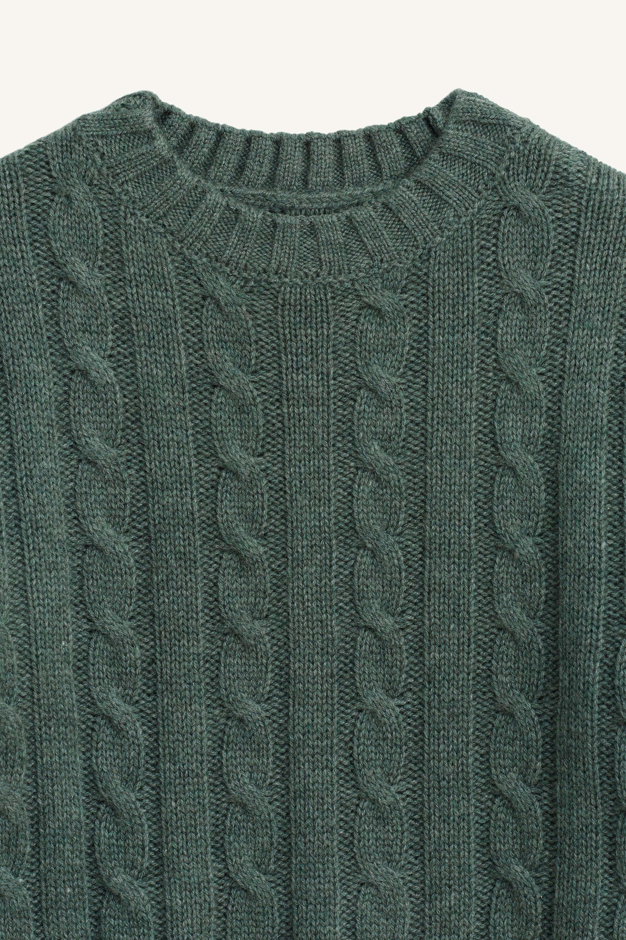 LIMITED EDITION WOOL CABLE KNIT JUMPER